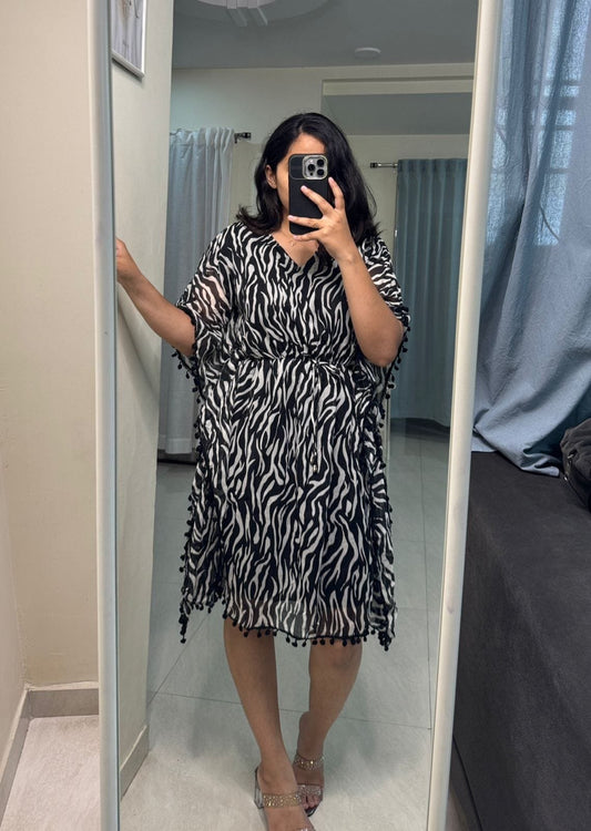 Cheetah Printed Midi Dress image 0