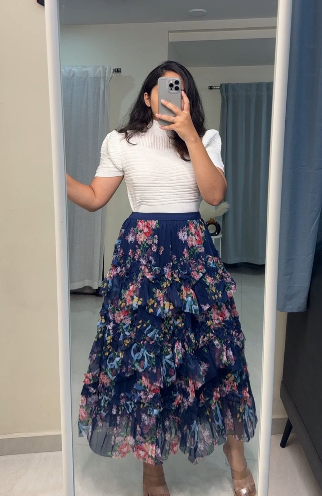 Delphine Frill Skirts - Blue image
