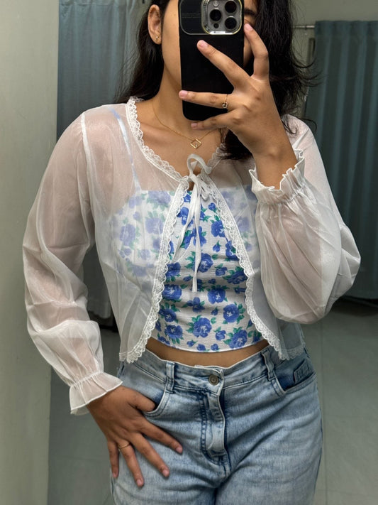Floral Top & Shrug image 0