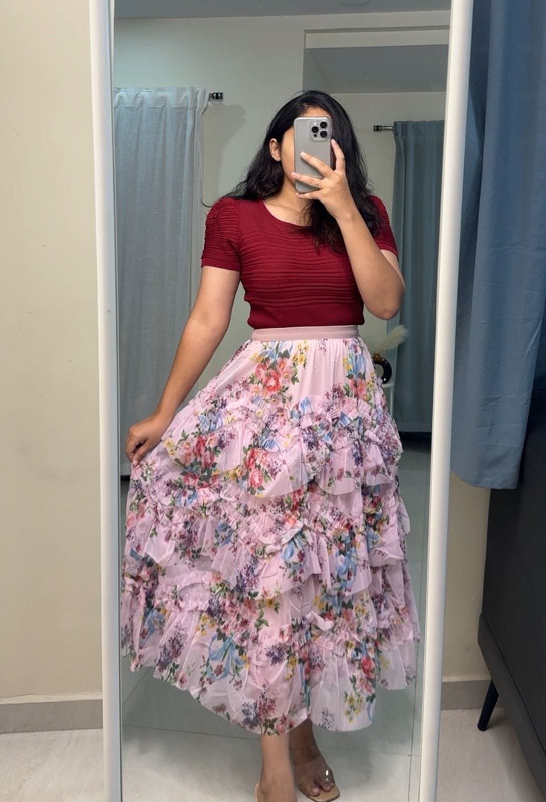 Delphine Frill Skirts - Pink image