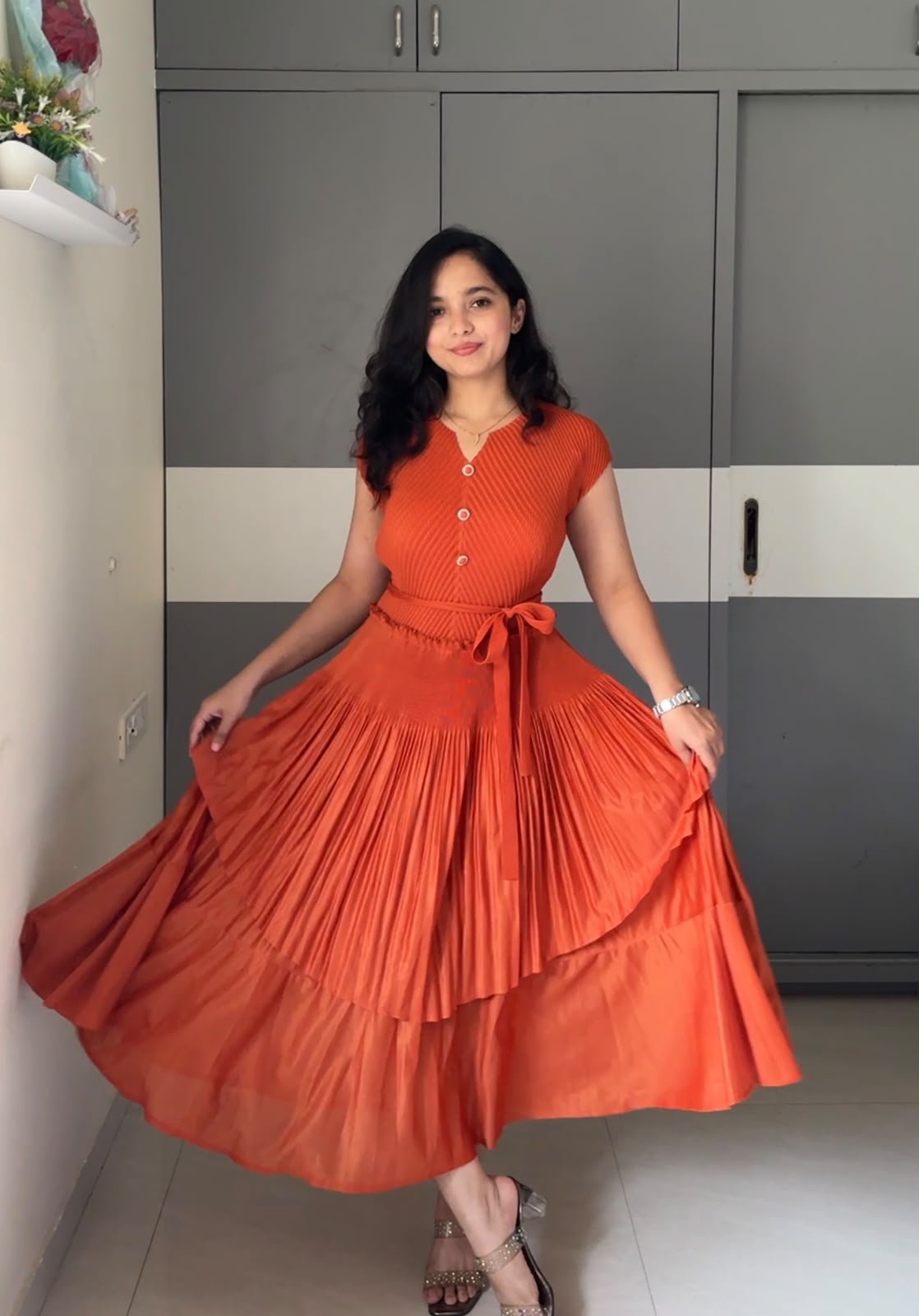 Guna Exclusive Pleated Dress