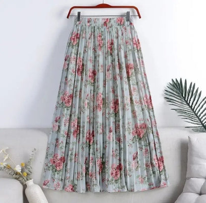 Hinata Floral Pleated Skirts image 2
