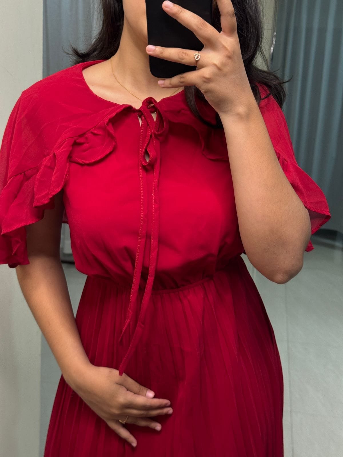Georgette Pleated Dress image 2