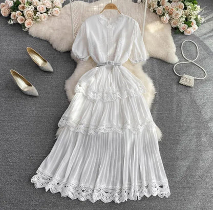 Ciela Flutter Dresses - White image