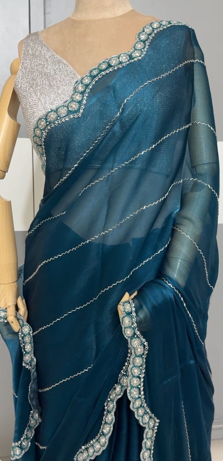 Premium Jimmy Choo Stonework Sarees image 1
