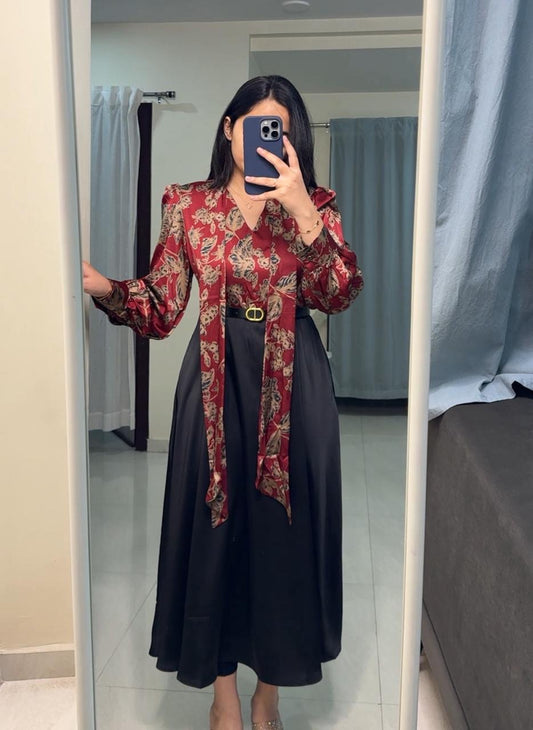 Ollie Printed Midi Dress