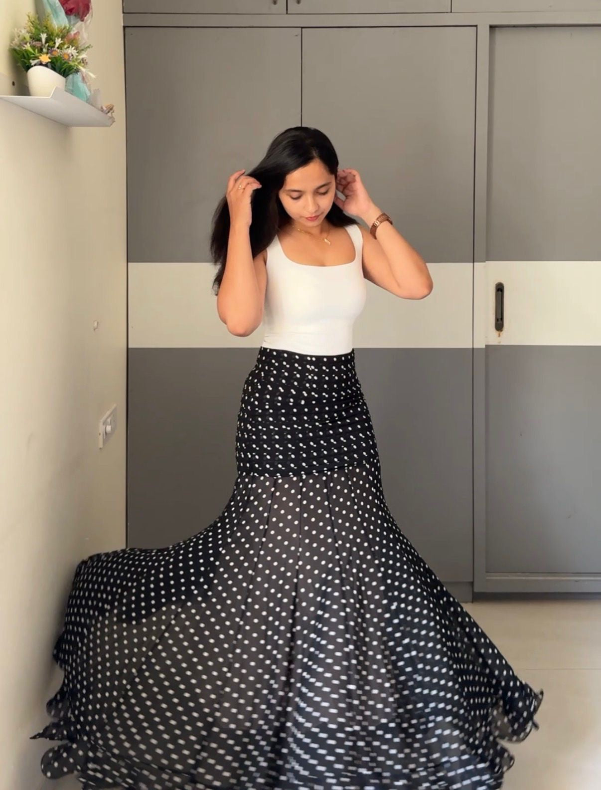 Shera Polka Dot Skirts