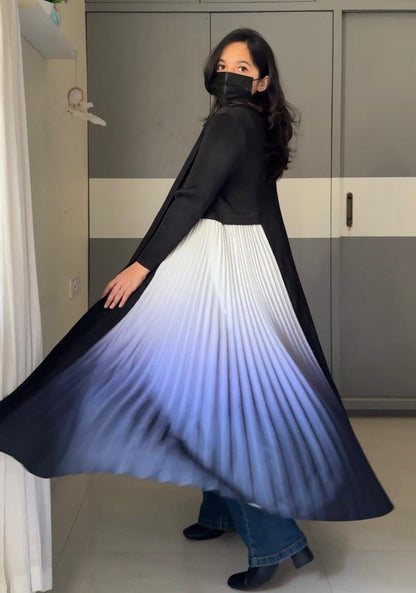 Jane Longline Pleated Coat