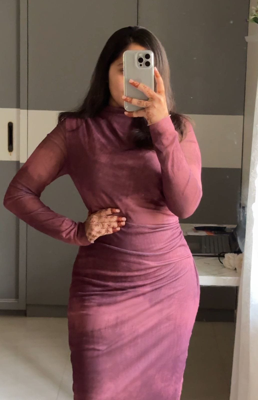 Calista Mesh Ombre Dress image 7