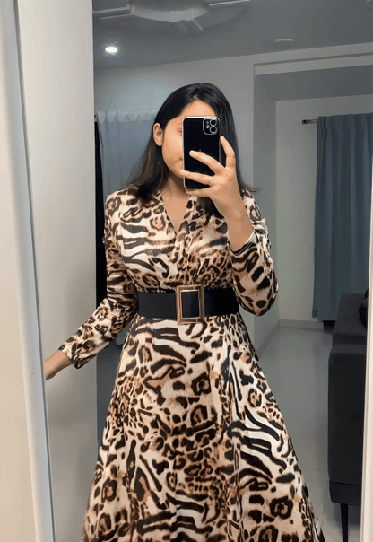 Naira Animal Print Dress image 2