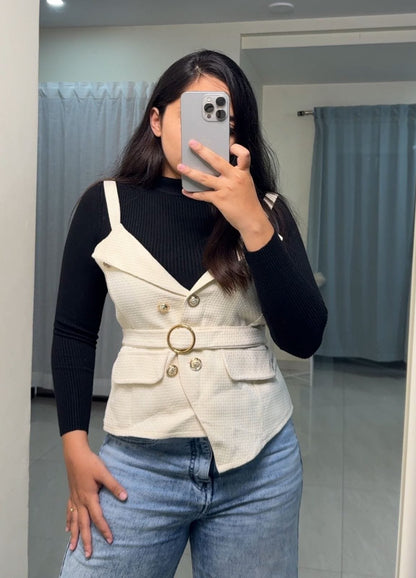 Aija Coat Set - White image