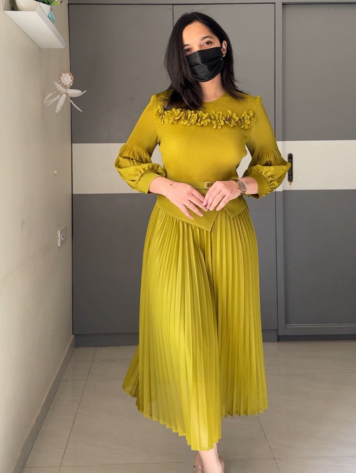 Ella Micro Pleated Dress