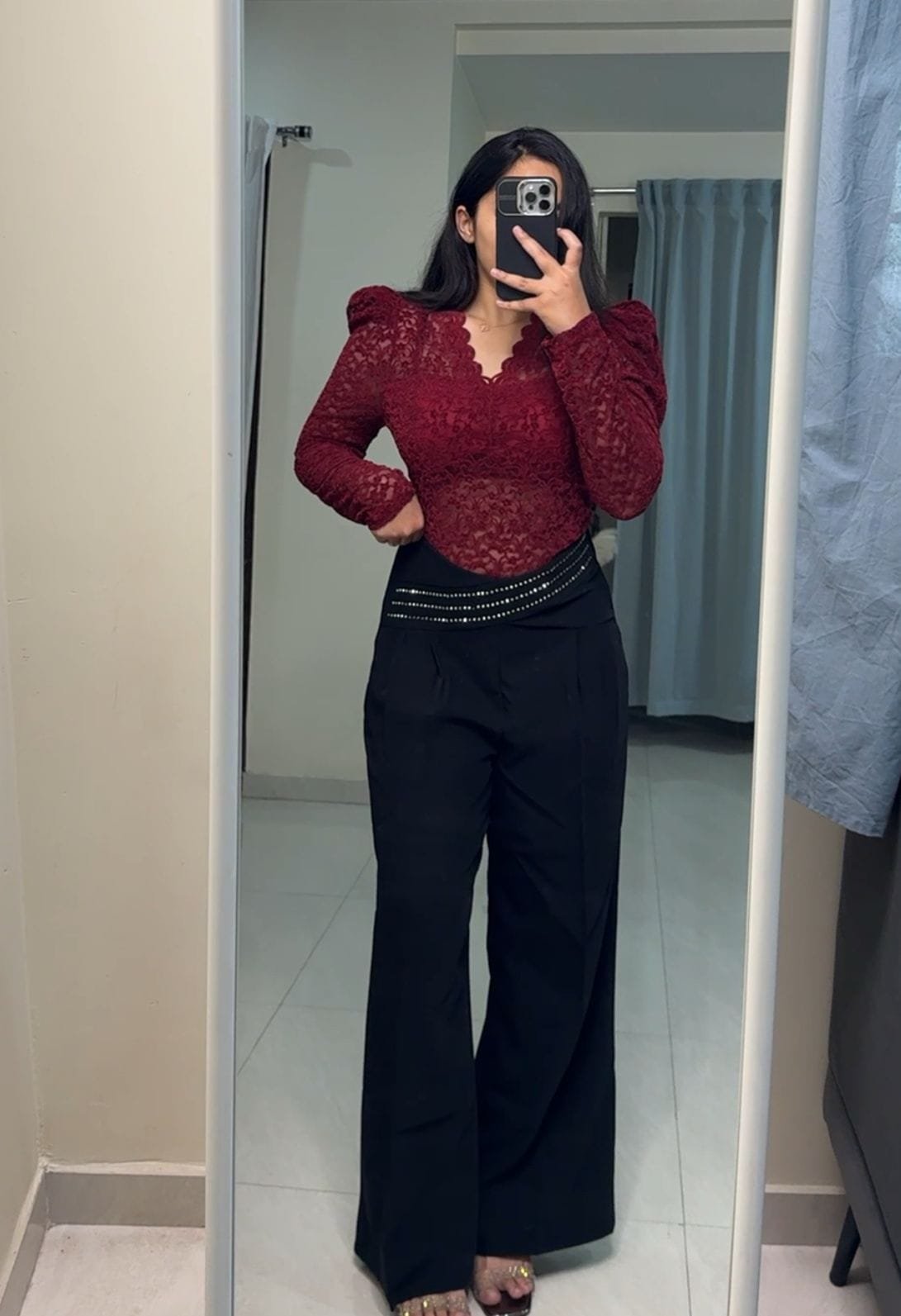 Judy Loose Fit Pants - Black image