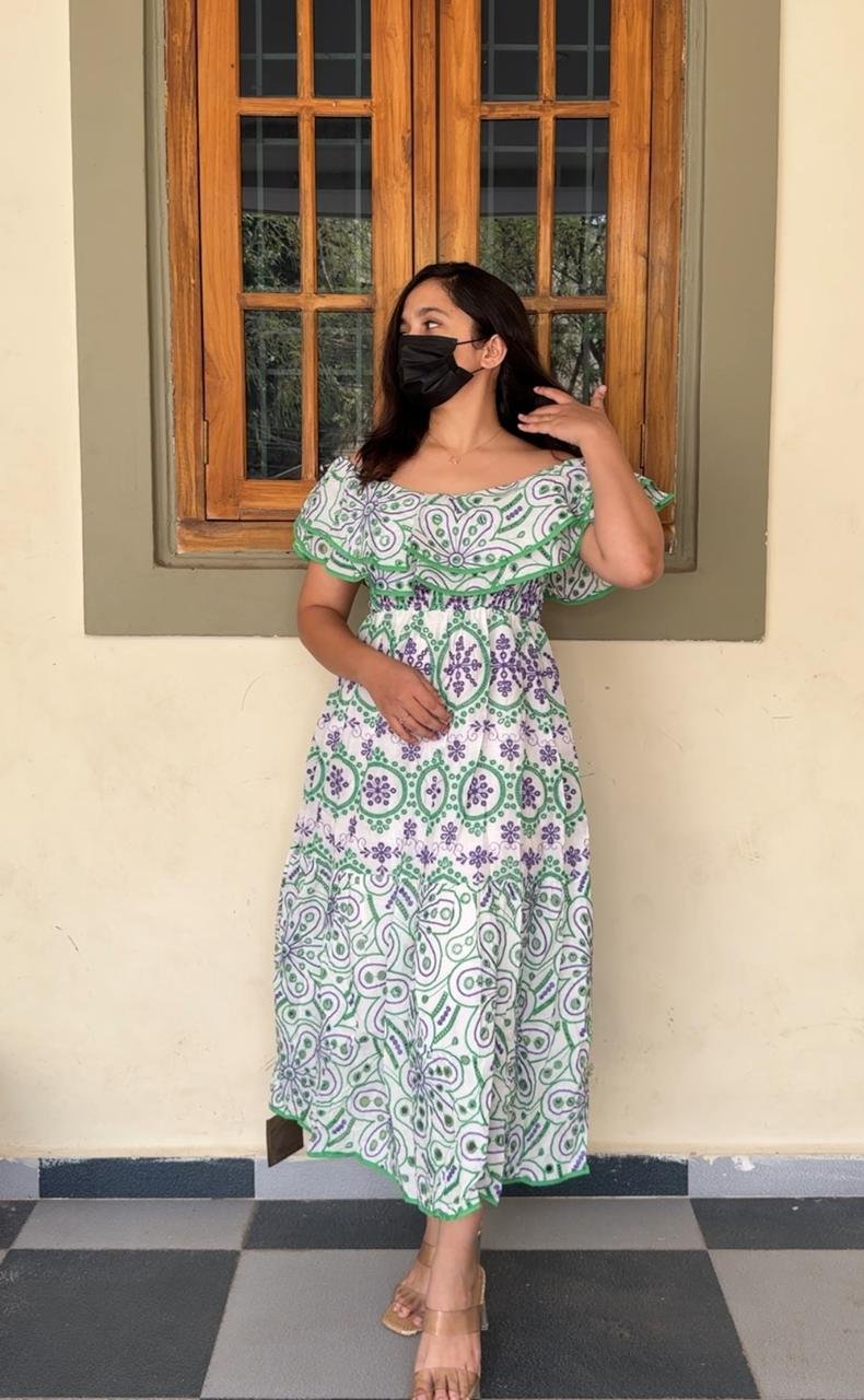 Tabitha Cotton Cutwork Dress image 4