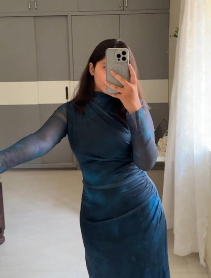 Calista Mesh Ombre Dress image 4