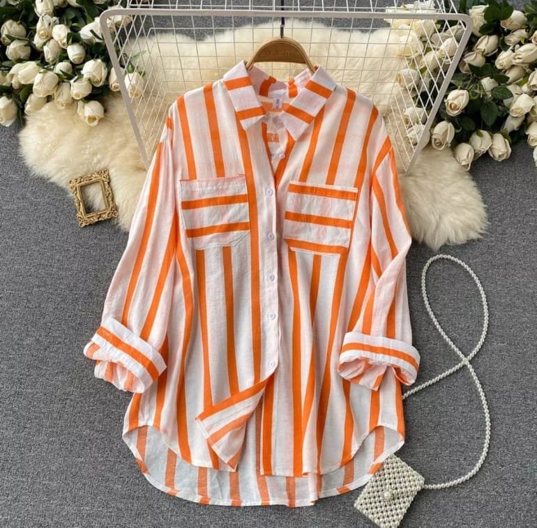 Sadie Statement Shirts - Orange image