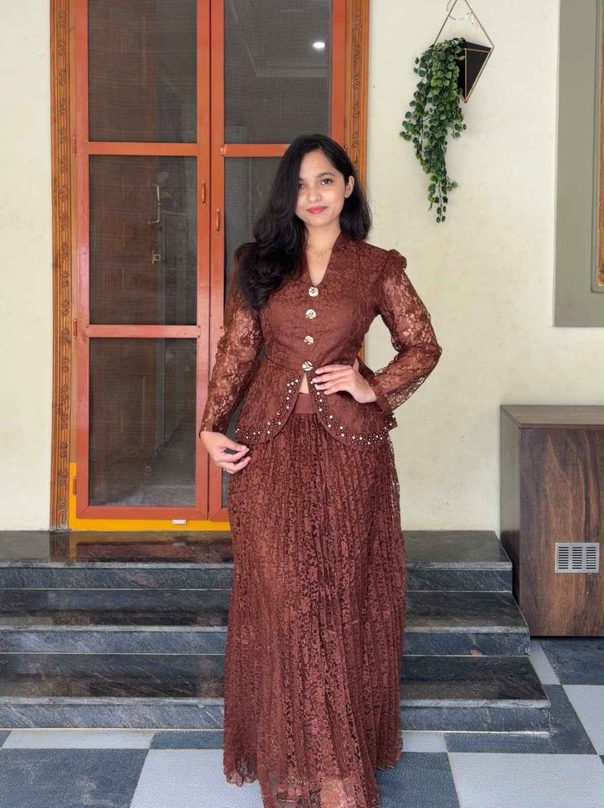 Plum Exclusive Pleated Co-Ords