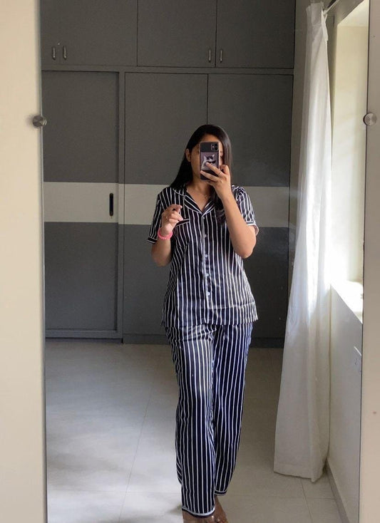 Satin Printed Night Suits image 0