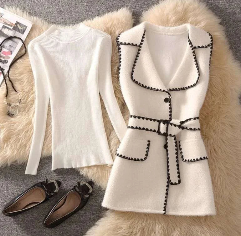 Eloise Two Piece Knit Set - White image