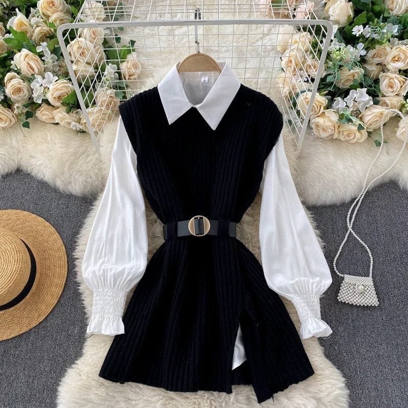 Amber Knitted Co-Ords - Black image
