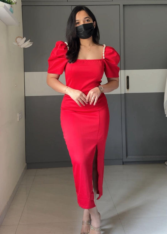 Helen Front Slit Bodycon