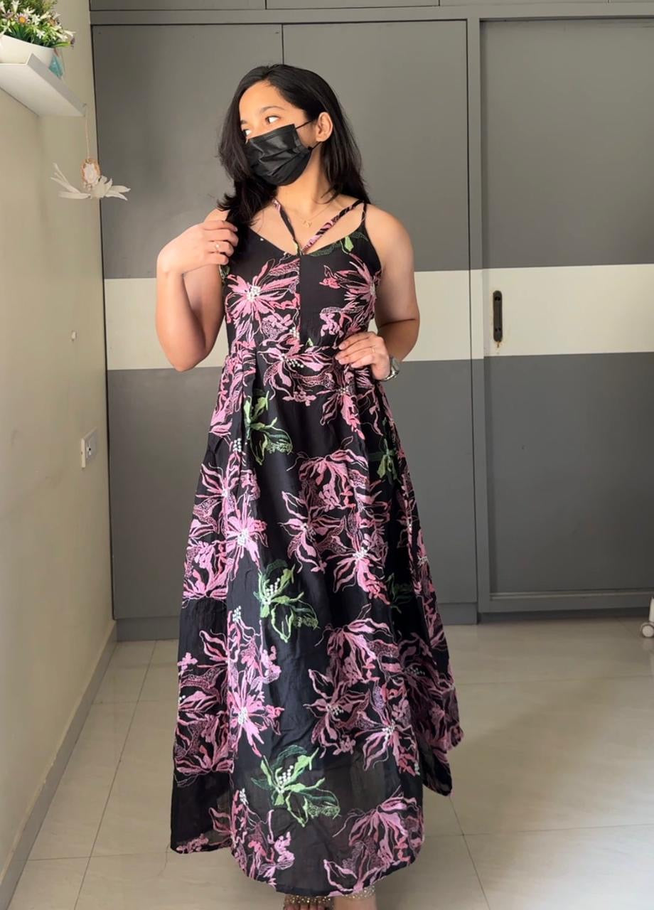 Cane Floral Dress