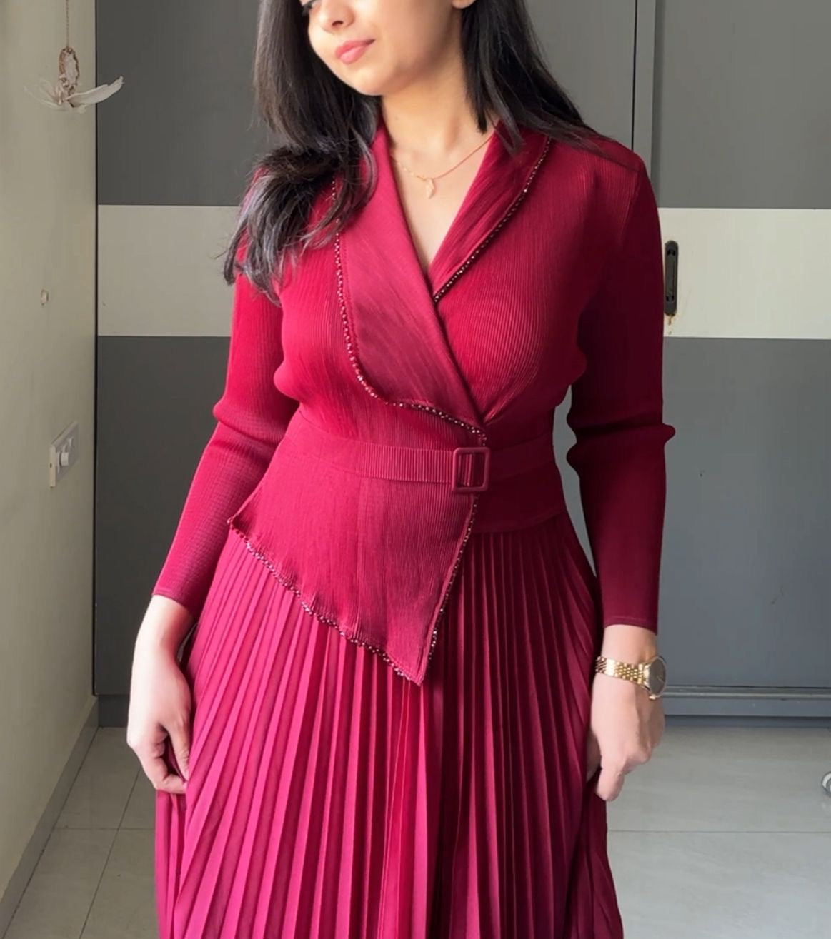 Riva Exclusive Pleated Dress