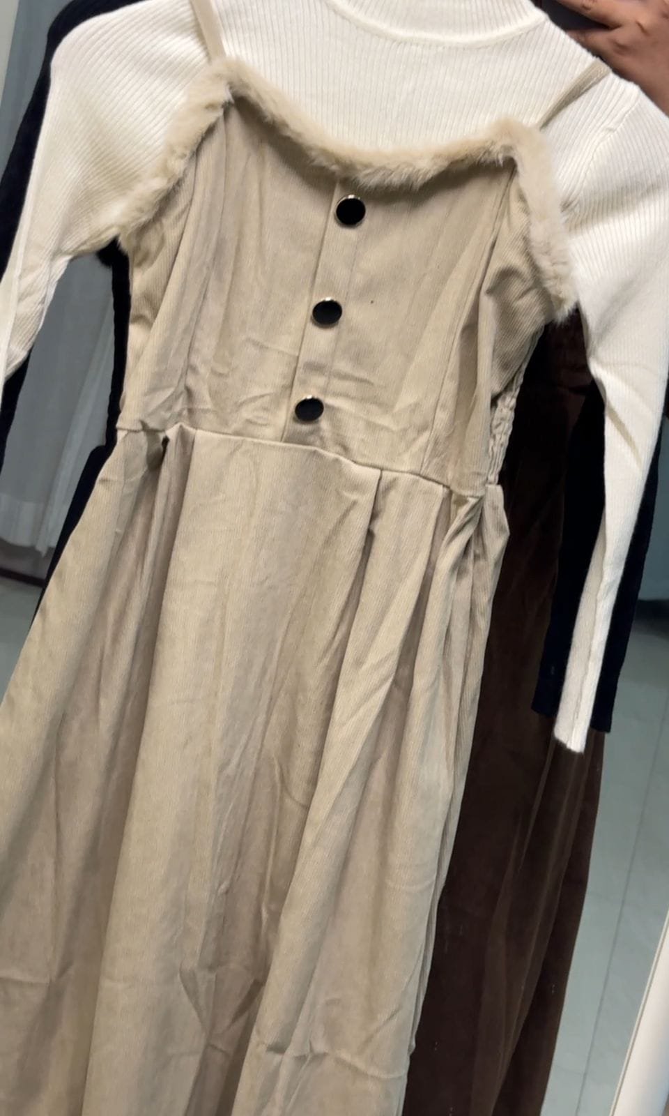 Fiza Winter Co-Ords - Beige image