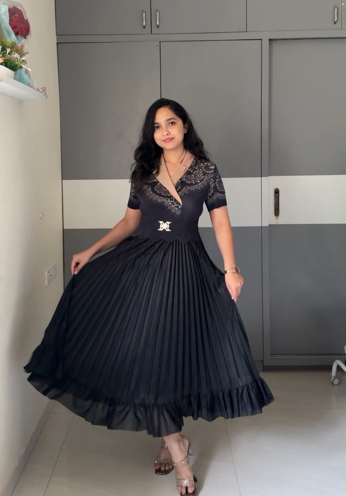Reeva Exclusive Pleated Dress