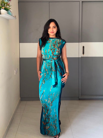 Hima Tie Up Maxi Dress