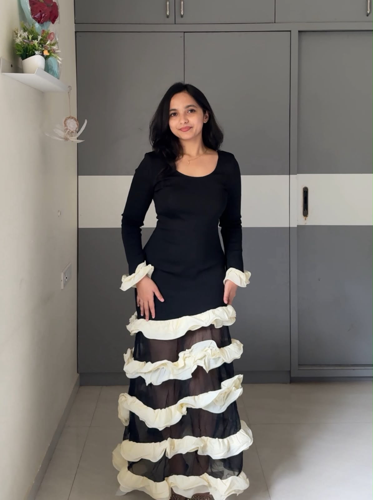Cindy Ruffle Dress
