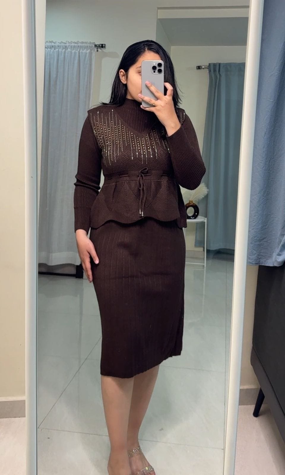Eira Knit Set - Brown image
