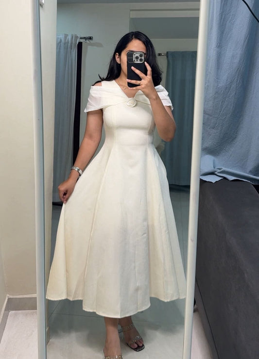 Charm Off-Shoulder Midi Dress image 0