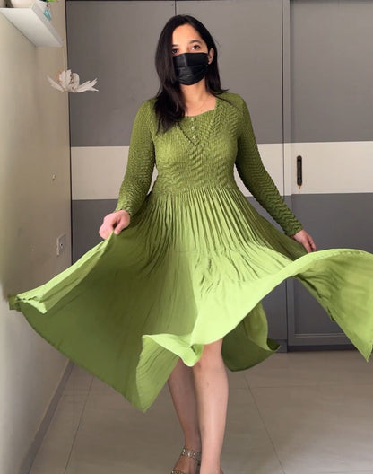 Christy Exclusive Pleated Dress