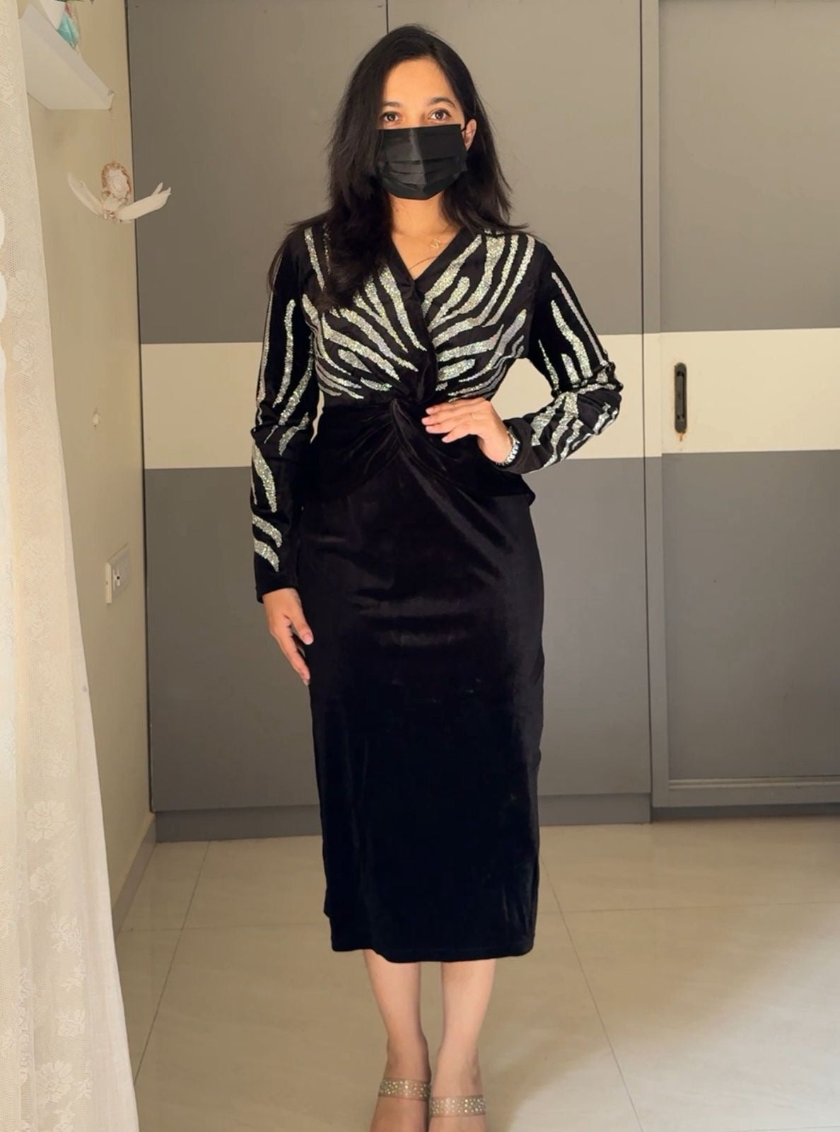 Peta Velvet Dress