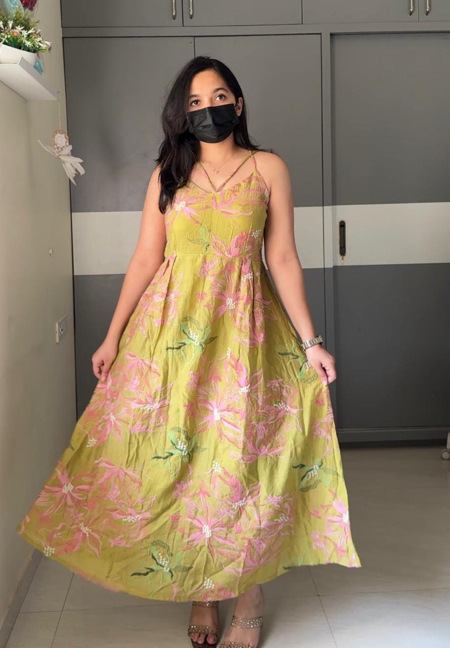 Cane Floral Dress
