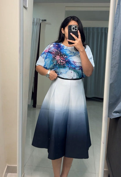 Rize Gradient Printed Skirts - 4 image