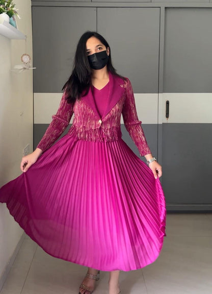 Tux Exclusive Pleated Dress