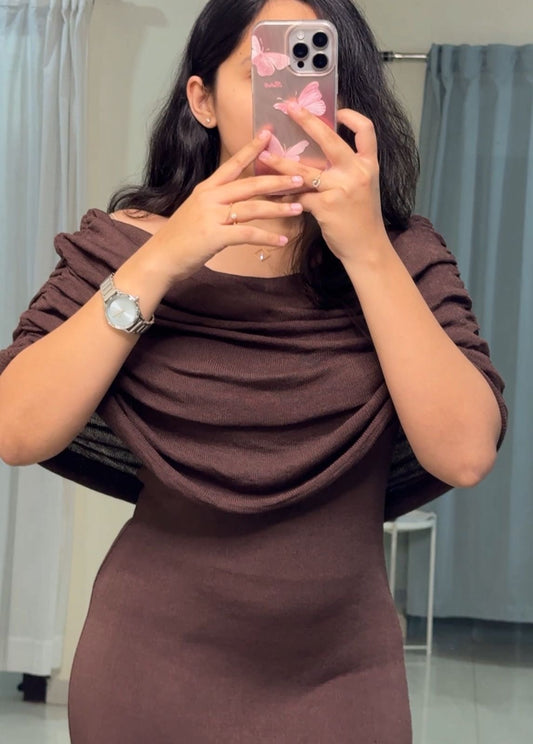 Shakky Off-Shoulder Maxi Dress