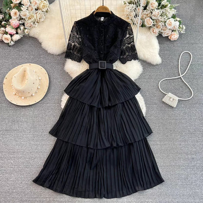 Dario Flutter Dress - Black image