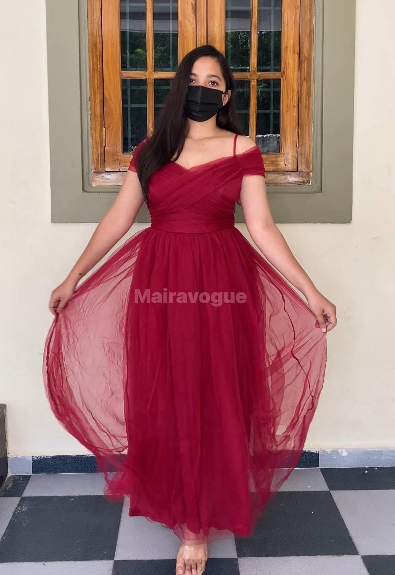 Julie Mesh Dress - Red image