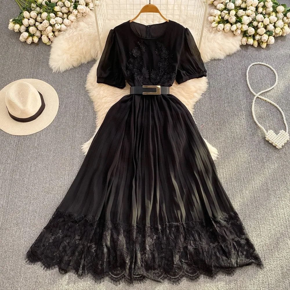 Katie Lace Pleated Dress image 2