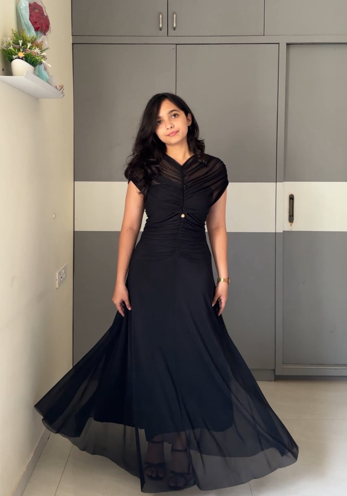 Eden Mesh Maxi Dress