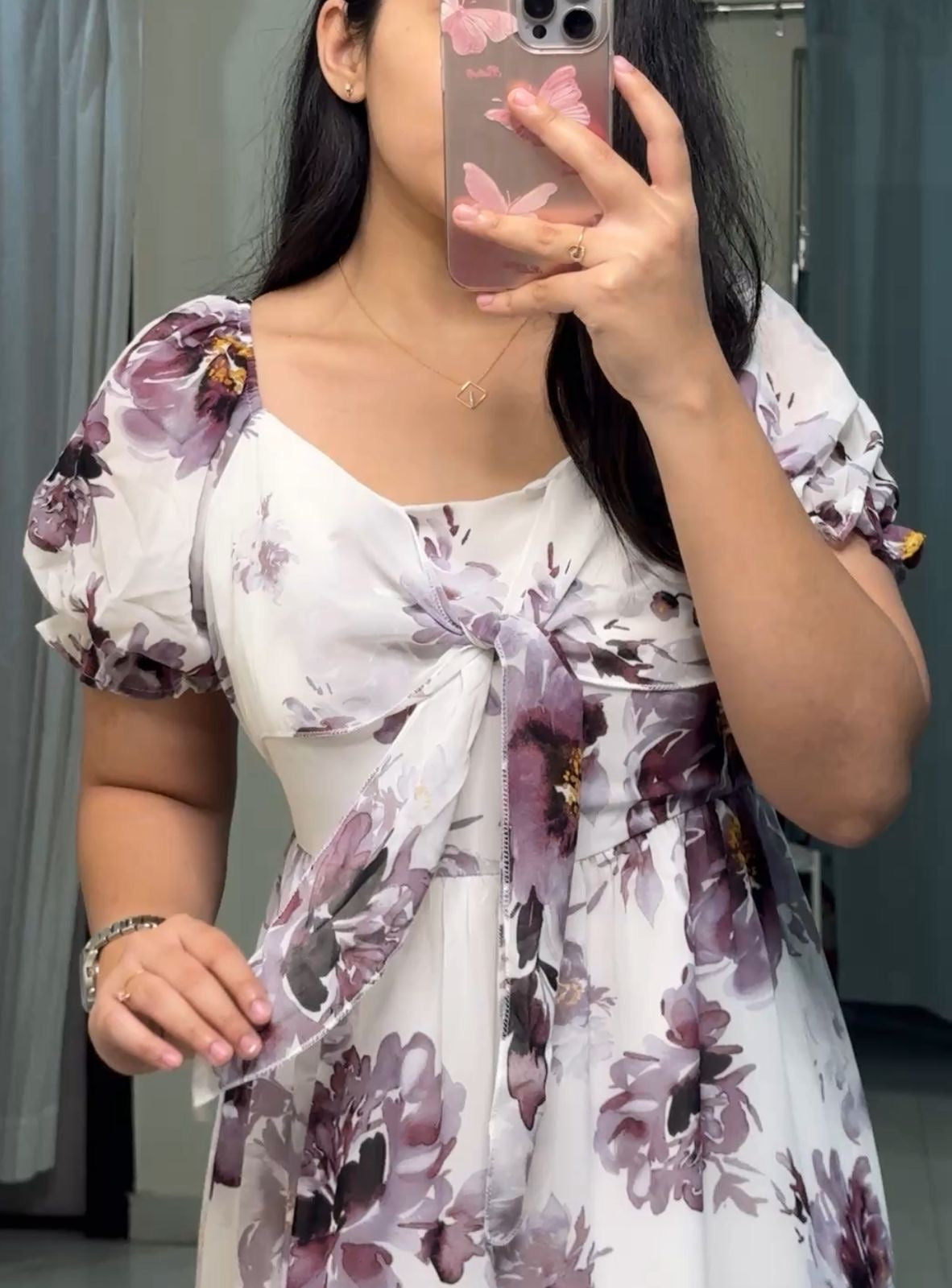 Alice Georgette Floral Printed Dress