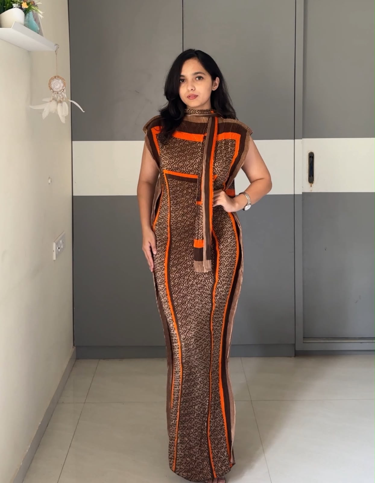 Hima Tie Up Maxi Dress 2
