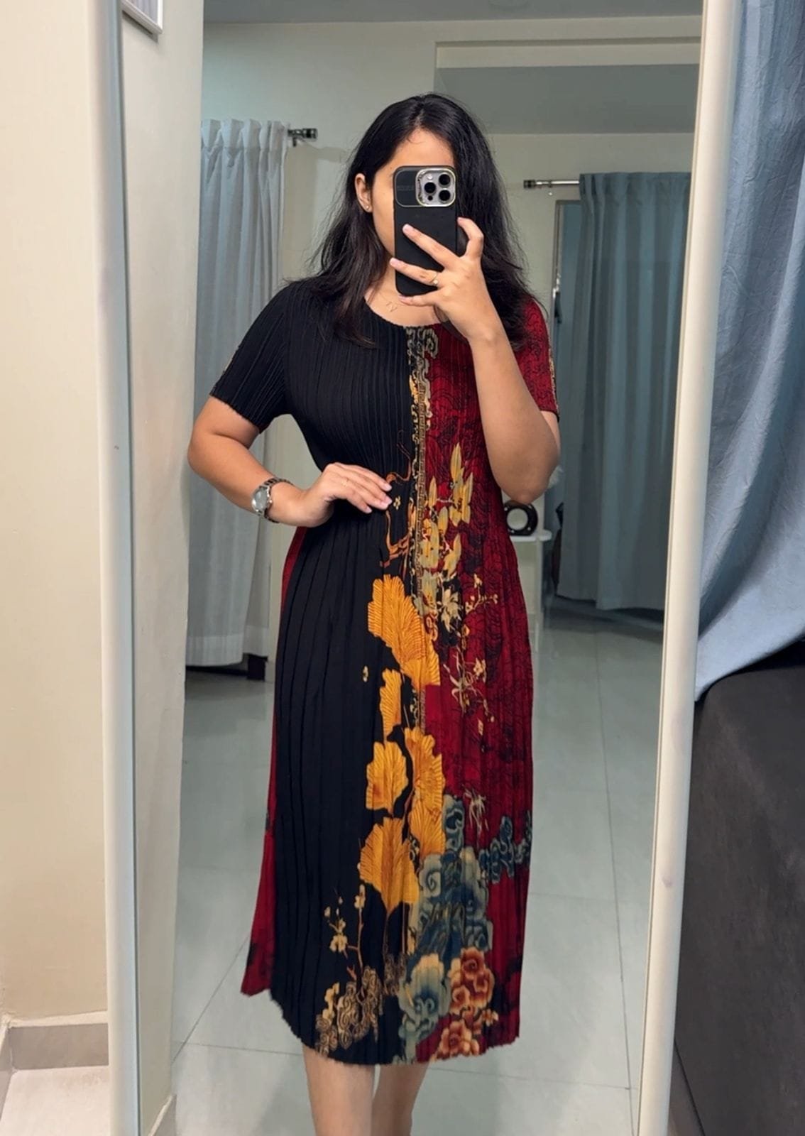 Tilly Pleated Midi Dress 2 - 2 image