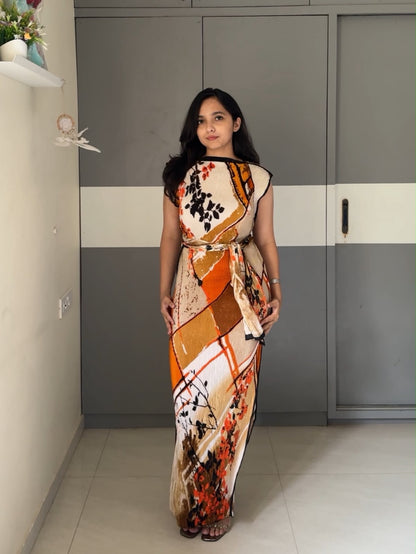 Hima Tie Up Maxi Dress 2