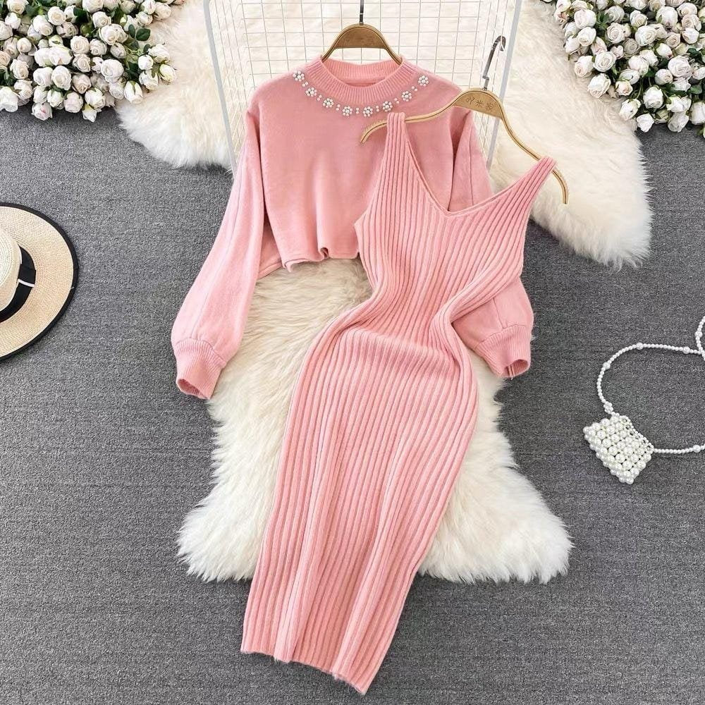 Junia Knitted Co-Ords - Pink image