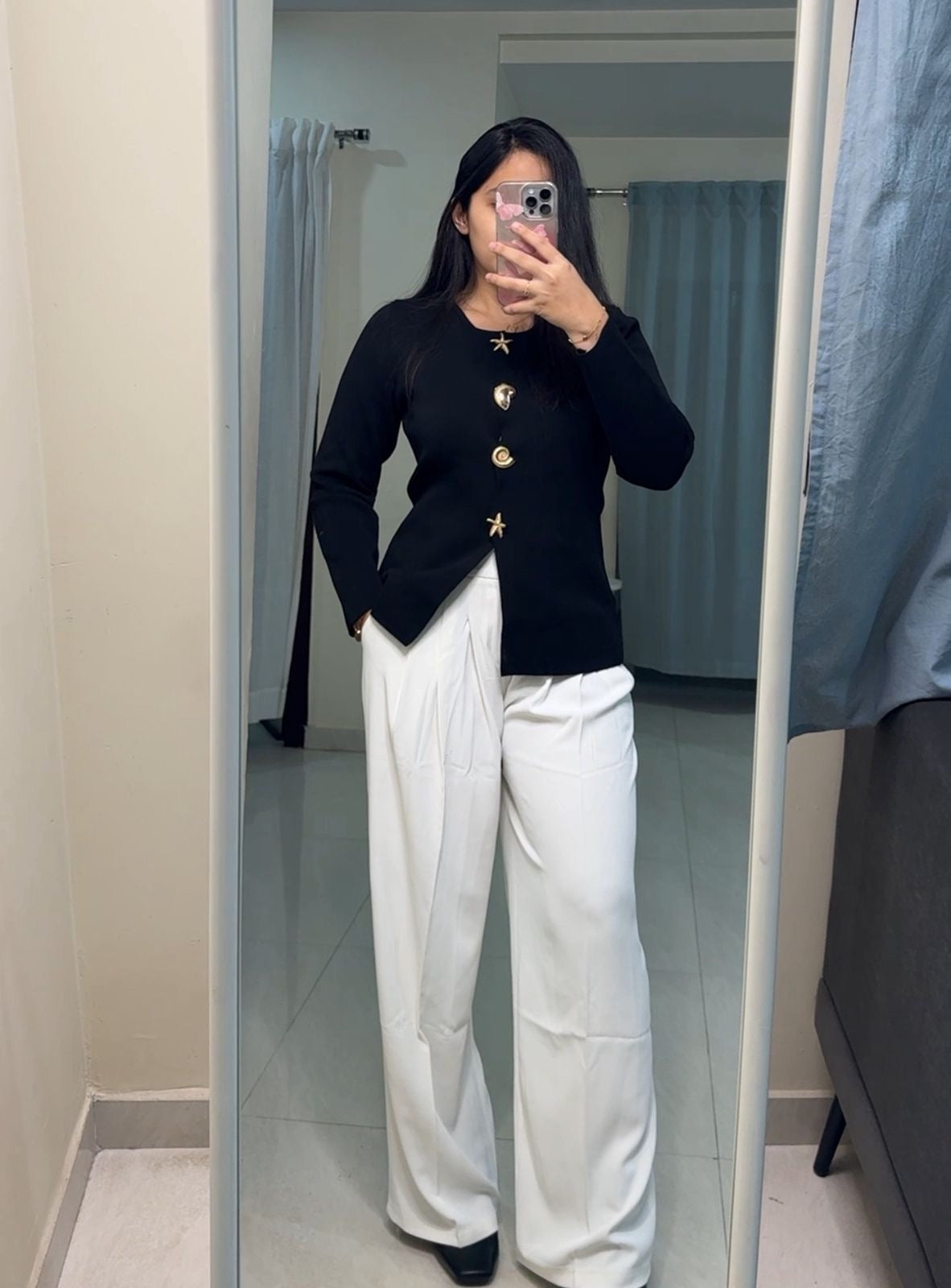 Diva Button Up Knit Top