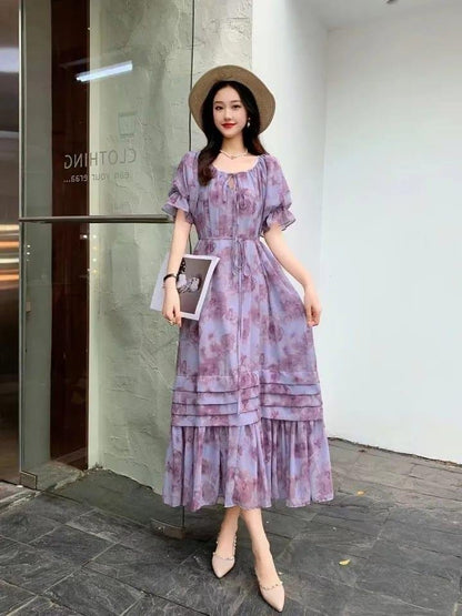 Rory Midi Dress - Lavender image
